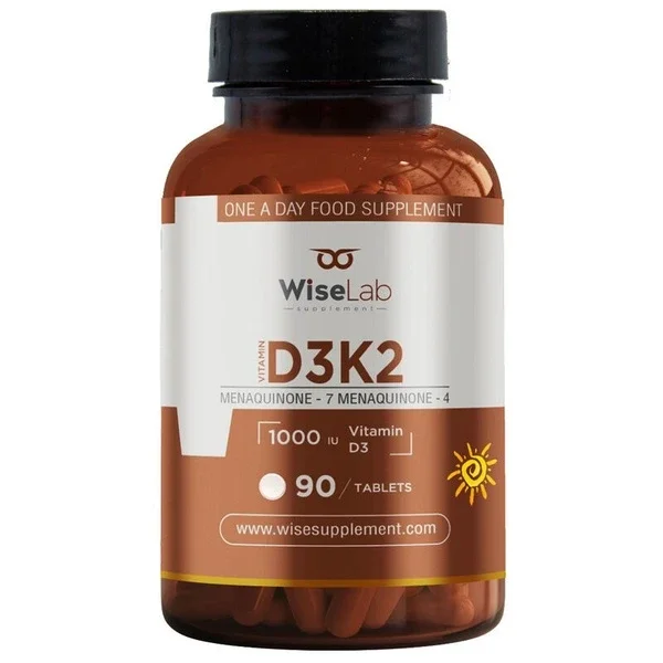 Wiselab Vitamin D3 + K2 90 tablets