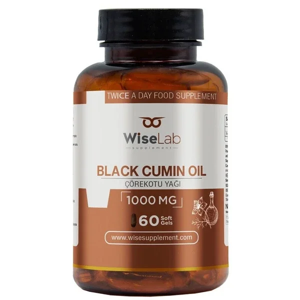 Wiselab 1000 mg Black Seed Oil 60 soft Capsules