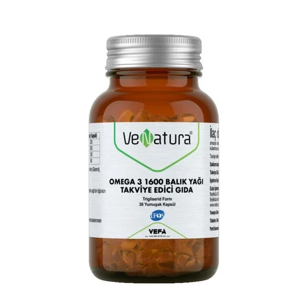 Venatura Omega 3 1600 fish Oil 30 soft Capsules