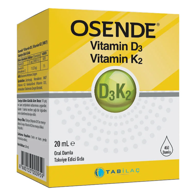 Osende Vitamin D3 k2 food Supplement 20 ml