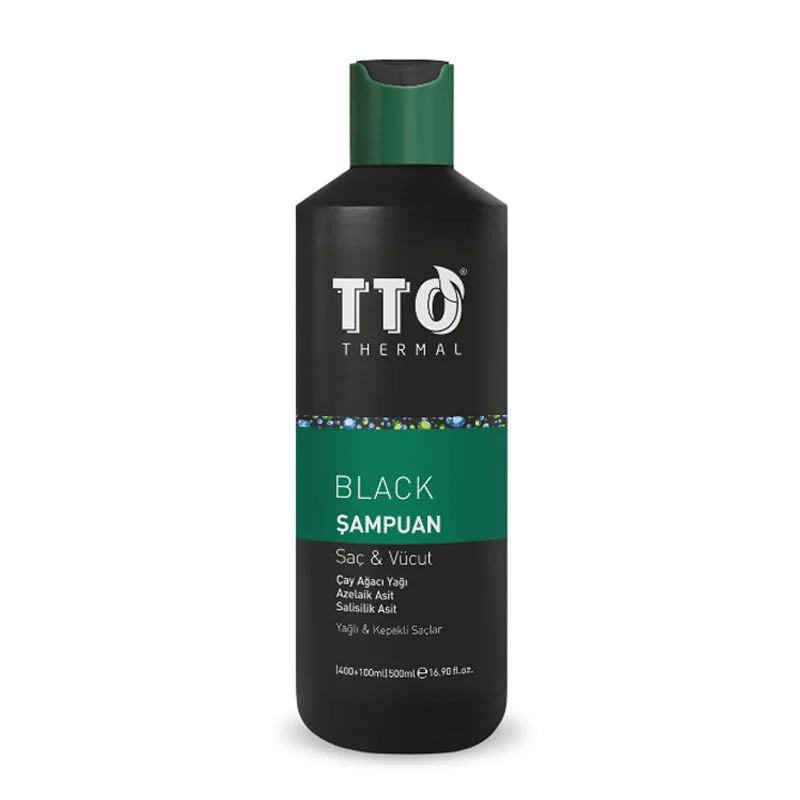 Tto Black Hair And Body Shampoo 400+100 ml
