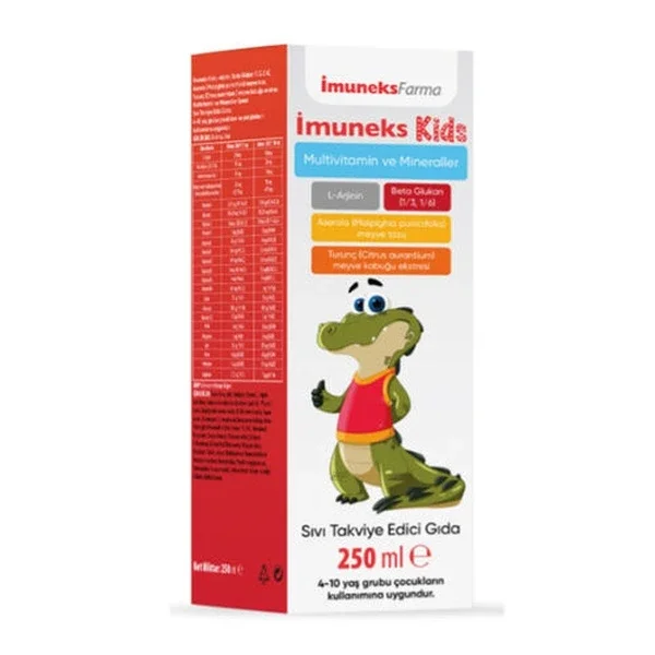 İmuneks Kids Multivitamin And Minerals Liquid Supplementary Food 250 ml