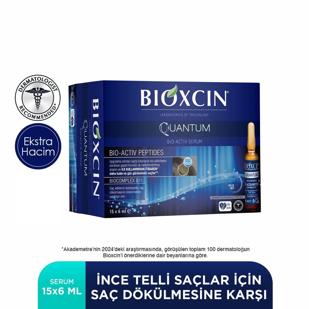 Bioxcin Quantum Anti Hair Loss Serum Ampoules 15 x6 ml