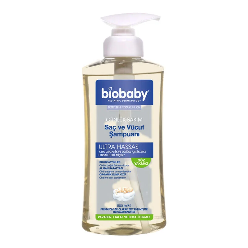 Шампунь для детей Biobaby (для волос и тела) 500 мл