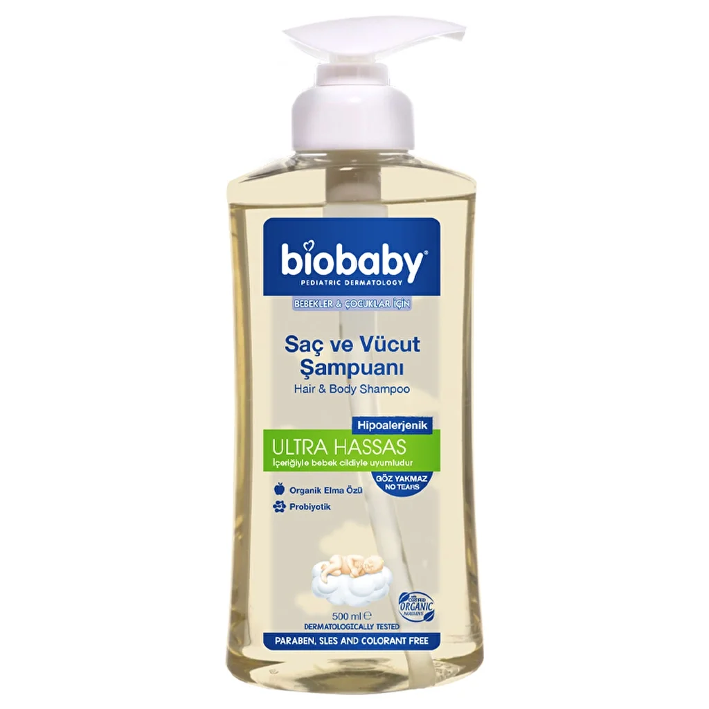 Шампунь для детей Biobaby (для волос и тела) 500 мл