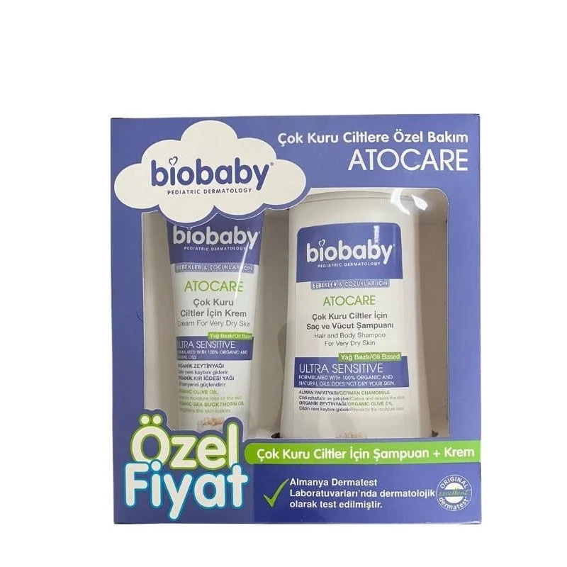 Biobaby Shampoo And Cream Set For Dry And Very Dry Skin