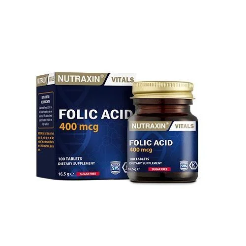 Folsäure 100 Tabletten von Nutraxin