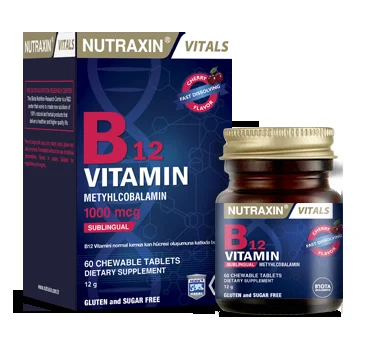 Витамин B12 Nutraxin Vitals 1000 мкг 60 таблеток