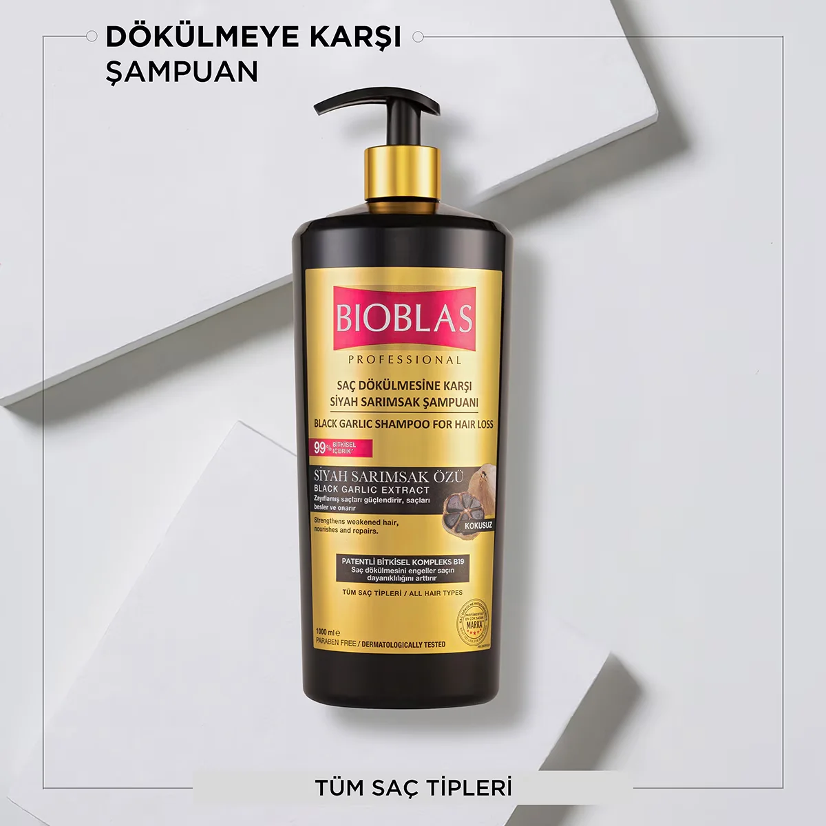 Bioblas Anti Hair Loss Black Garlic Shampoo 1000 ml