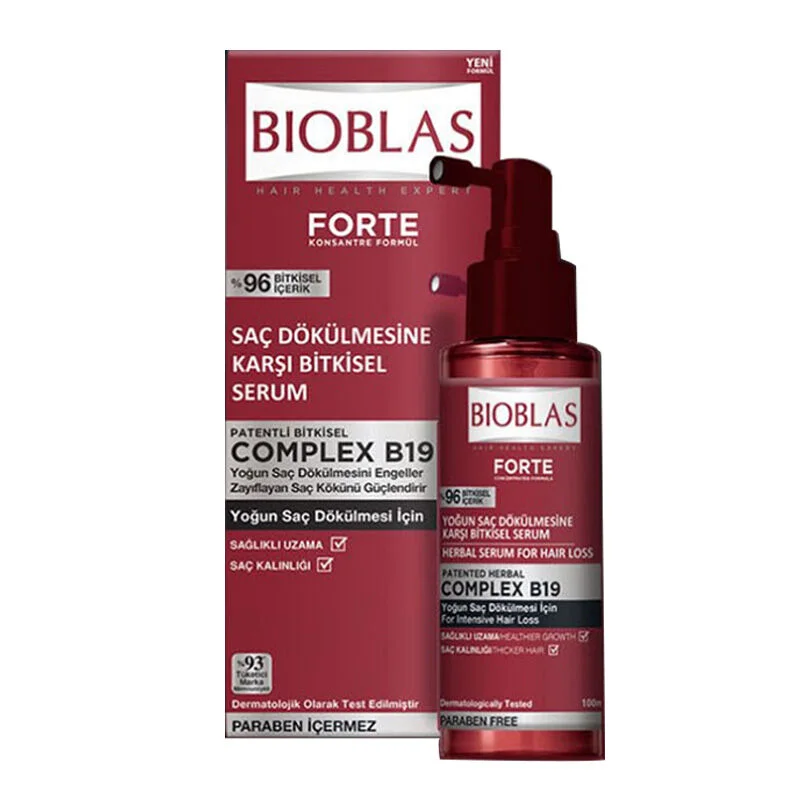 Bioblas Forte Complex B19 herbal Serum Against Hair Loss 100 ml