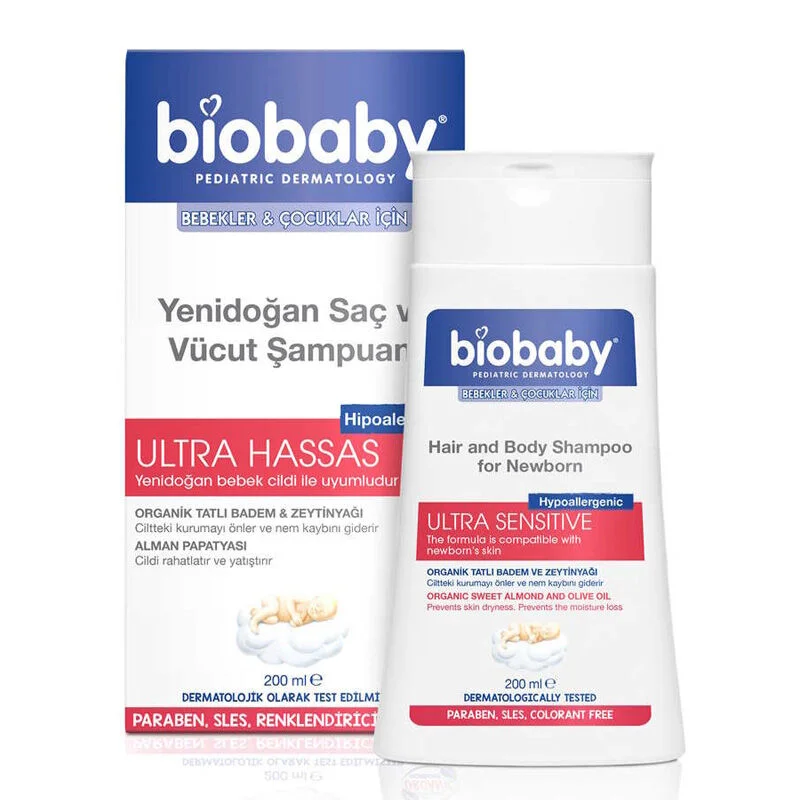 Biobaby Newborn Hair And Body Shampoo 200 ml
