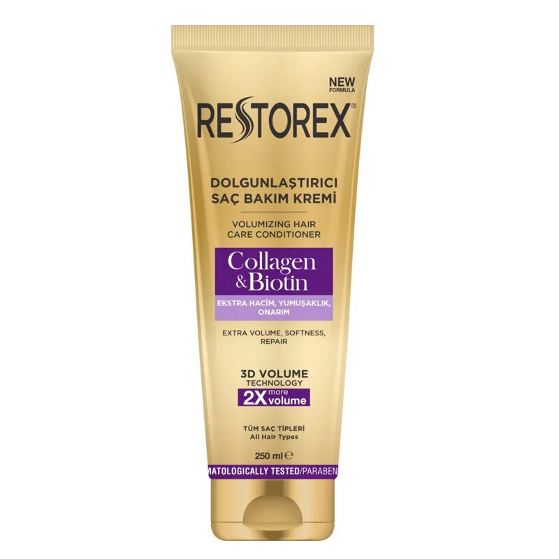Restorex Volumizing Haarpflegecreme mit Kollagen &amp; Biotin 250ml