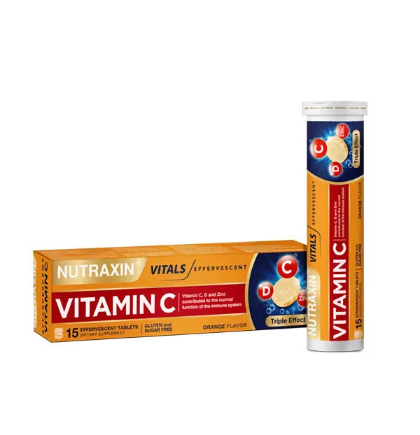 Nutraxin Effervescent - Vitamin C-d-zinc 15 effervescent Tablets