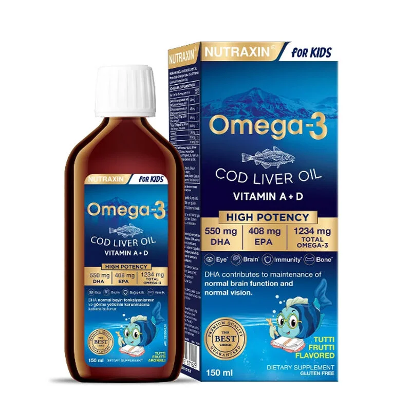 Nutraxin For Kids Omega-3 fish Oil Supplementary Food 150 ml