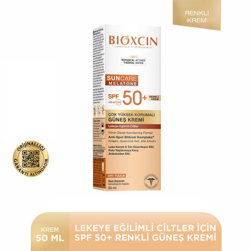 Bioxcin Sun Care Sun Cream For Spotted Skin Spf 50+ 50 ml - Colored