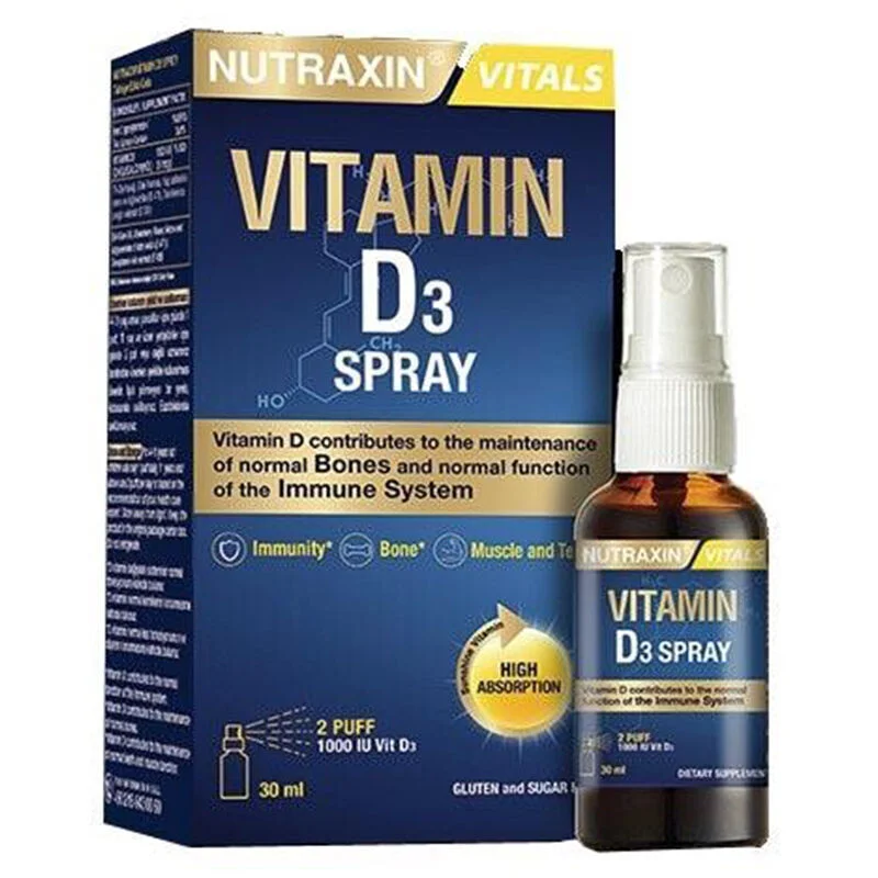 Nutraxin D3 vitamin Spray - Food Supplement 30 ml