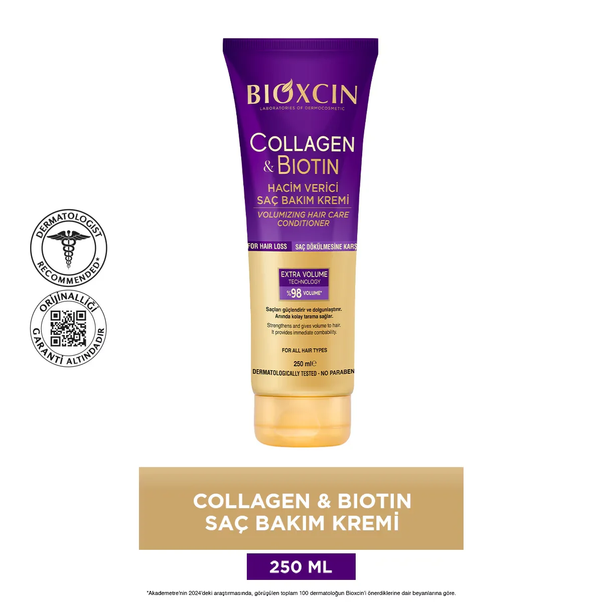 Крем для волос Bioxcin Collagen Biotin объемный 250 мл