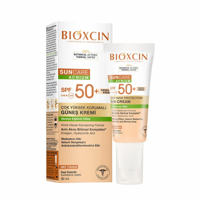 Bioxcin Suncare Acnium Tinted Spf50+ Sun Cream 50 ml
