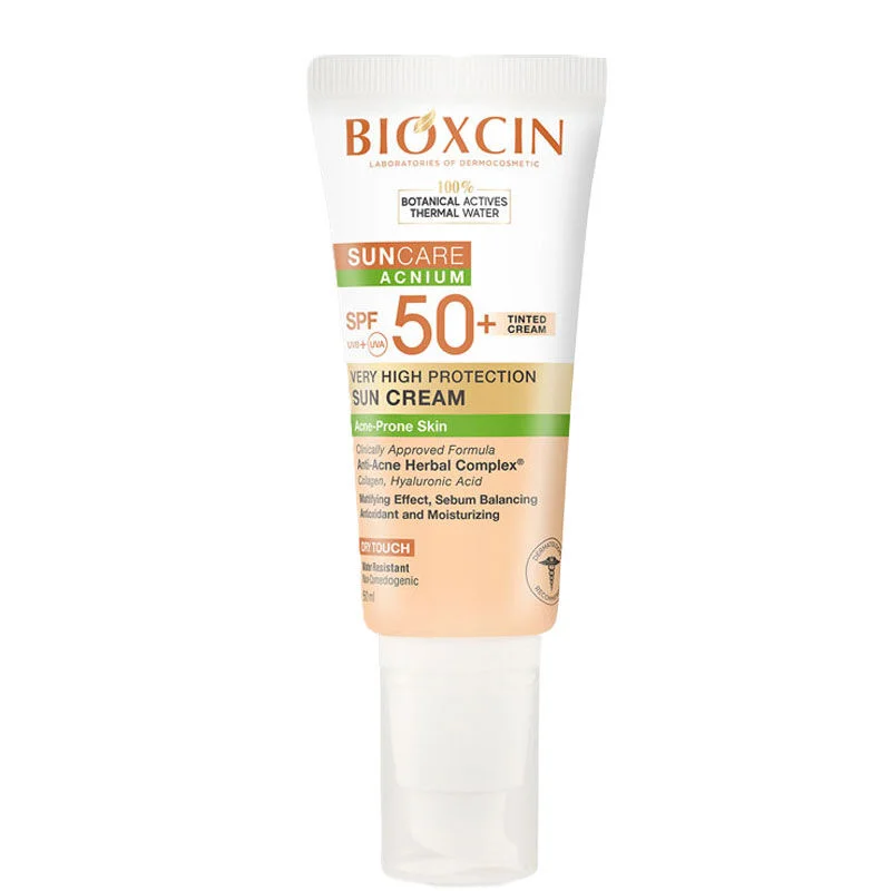 Биоксин Сансекр Акниум Тональный Крем Солнцезащитный SPF50+ 50 мл