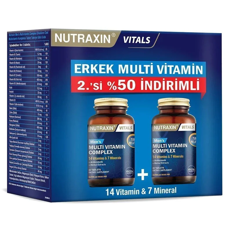 Nutraxin Mens Multi Vitamin Complex Advantage Package - 2. 50% Discount