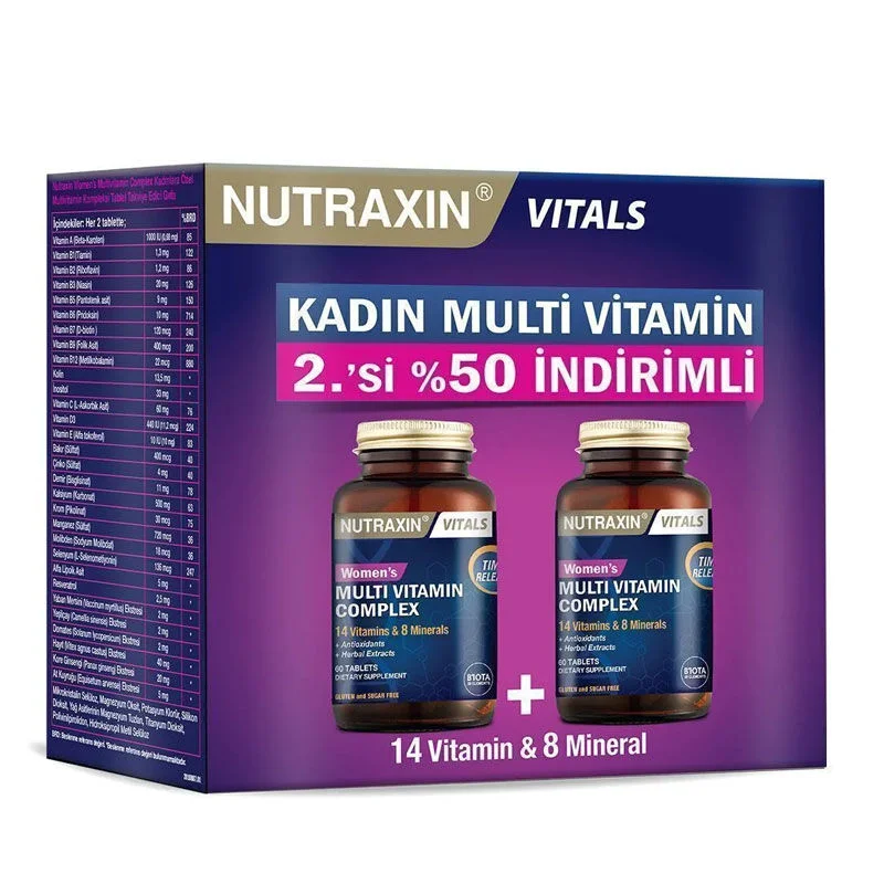Nutraxin Womens Multi Vitamin Complex Advantage Package - 2. 50% Discount