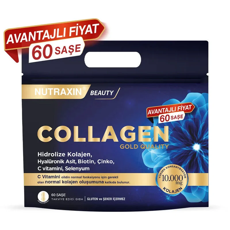 Nutraxin Collagen Gold Quality Hydrolyzed Collagen 60 sachets
