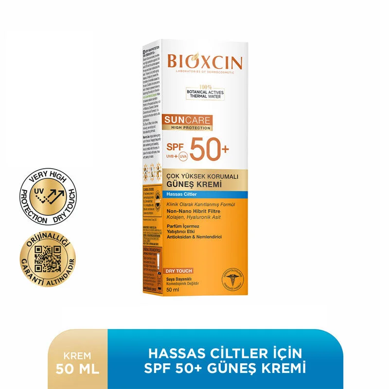 Bioxcin Suncare Spf50+ Sensitive Skin Sun Cream 50 ml