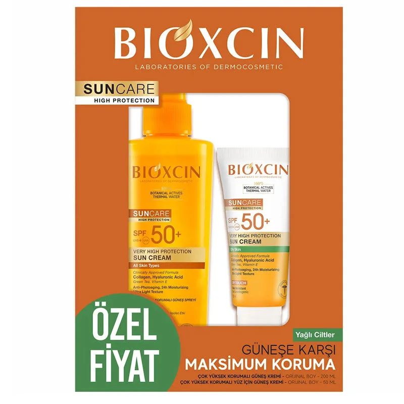 مجموعة بيوكسين للحماية القصوى من الشمس للبشرة الدهنية Bioxcin