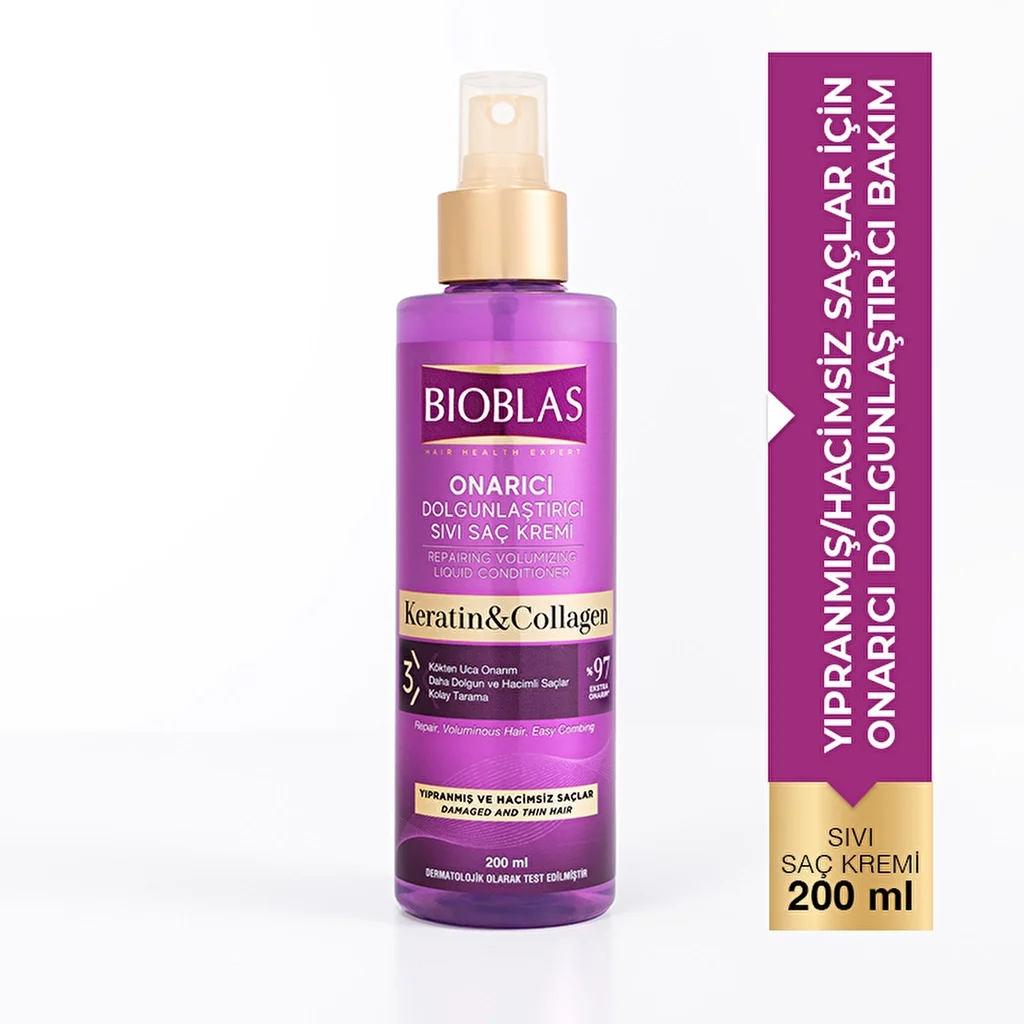 Bioblas Collagen &amp; Keratin Liquid Hair Conditioner 200 ml