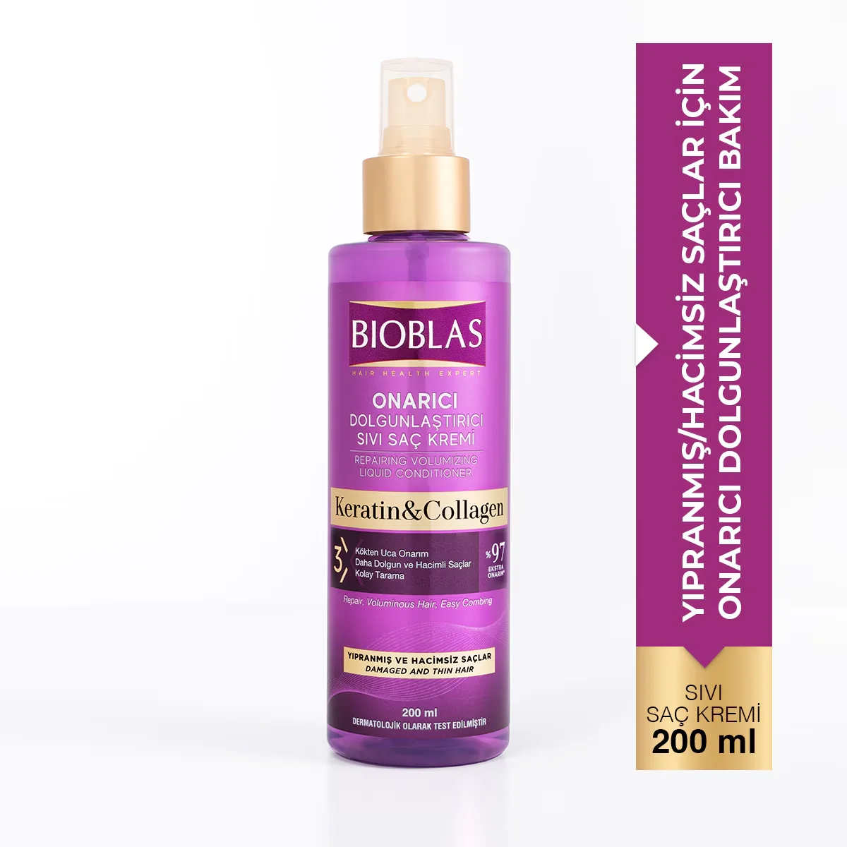 Bioblas Collagen &amp; Keratin Liquid Hair Conditioner 200 ml