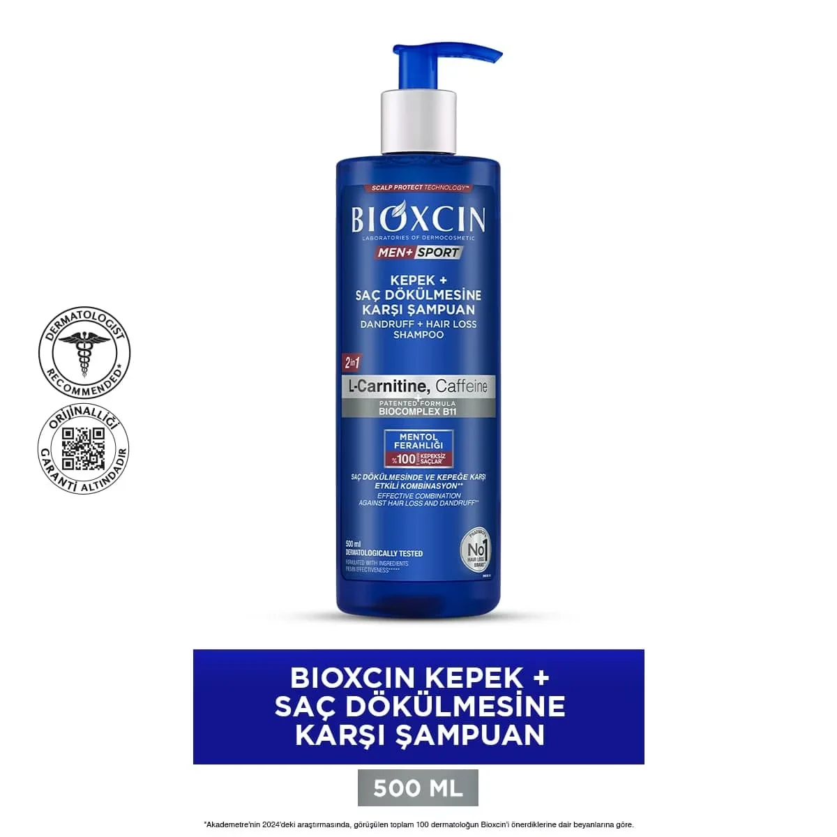 Шампунь против перхоти и выпадения волос Bioxcin Men Sport 500 мл