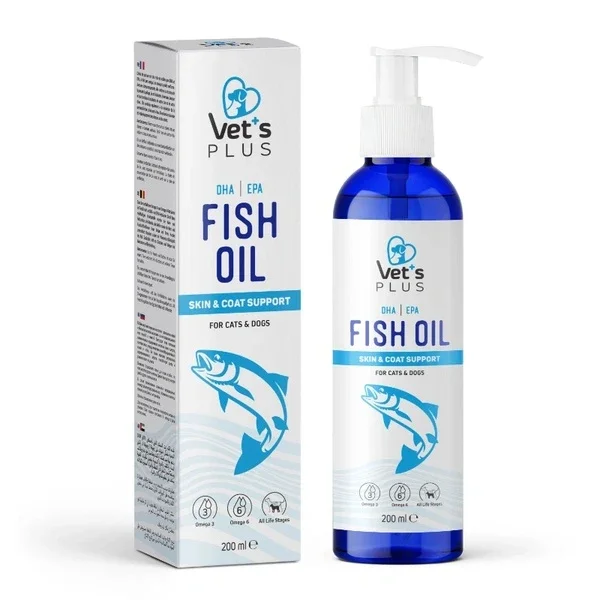 Vet's Plus Fish Oil For Cats And Dogs 200 ml