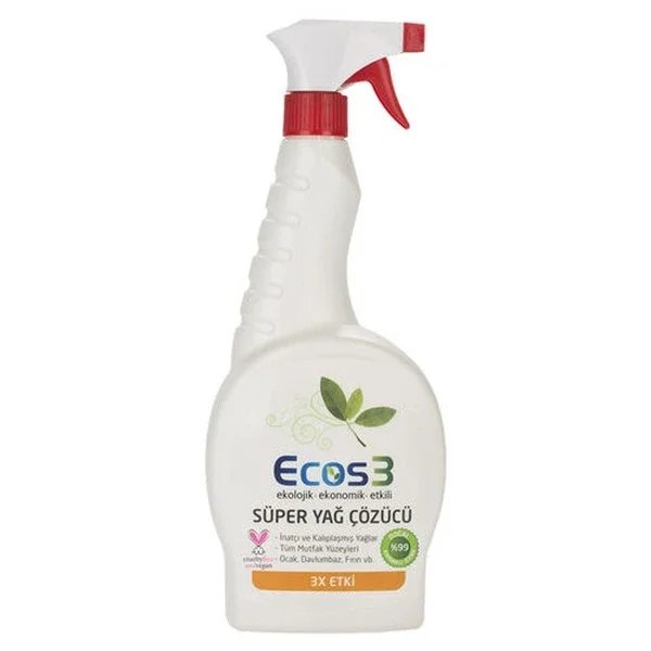 Ecos3 Eco Super Oil & Grease Remover Spray 750ml