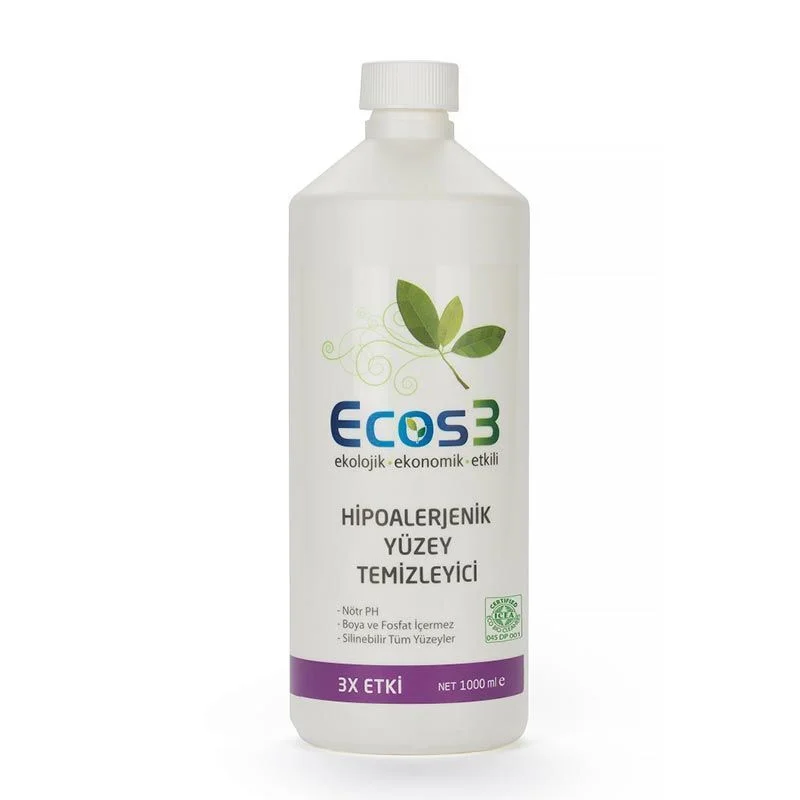 Ecos3 Eco-Friendly Hypoallergenic Surface Cleaner 1L