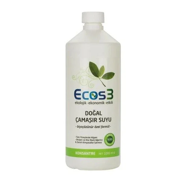 Ecos3 Natural Eco-Friendly Bleach 1LT - Safe & Effective