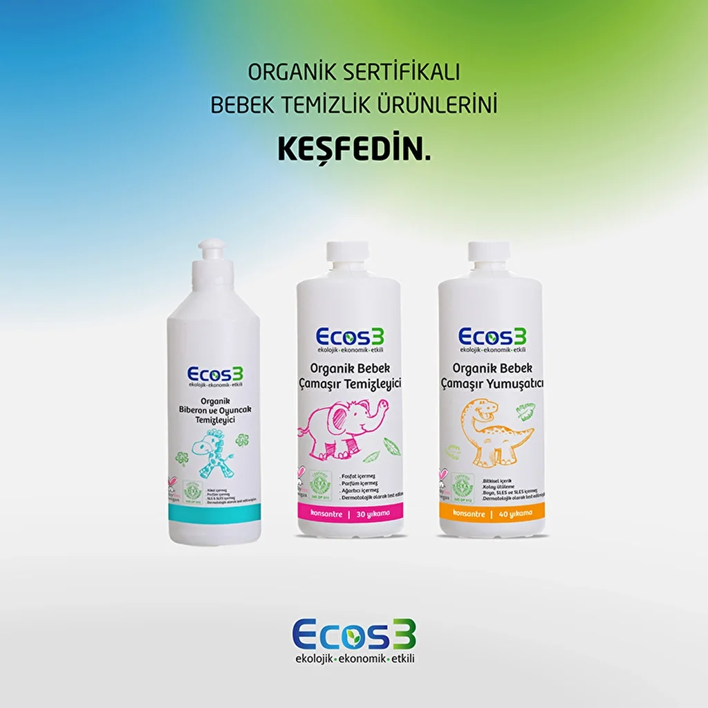 Ecos3 منظف ​​الزجاجات والألعاب العضوي إيكوس3، 500 مل