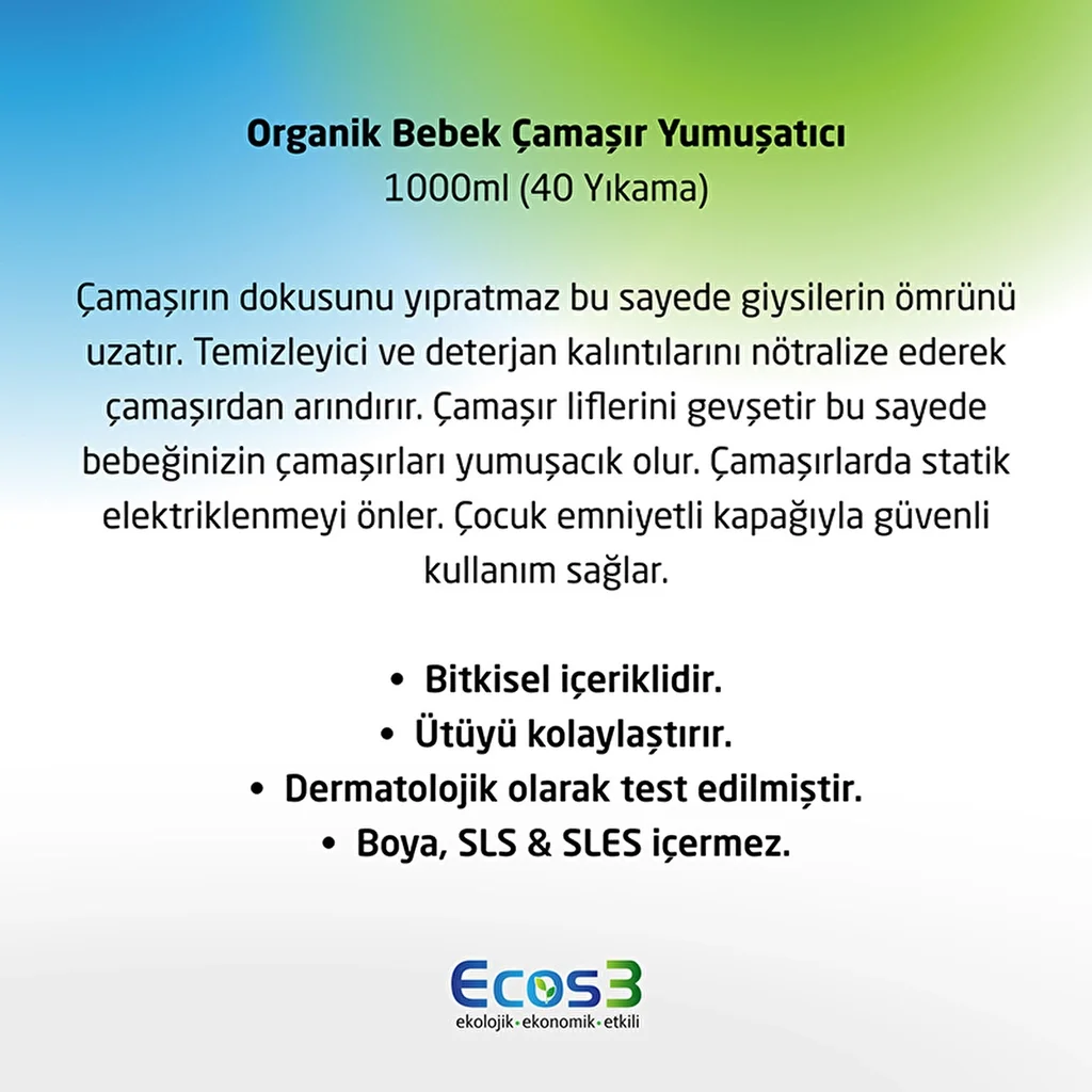 Ecos3 Bio-Baby-Weichspüler 1000ml