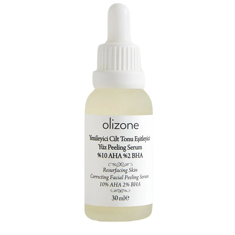 Olizone Skin Tone Equalizing Face Peeling Serum 10% Aha 2% Bha 30 ml