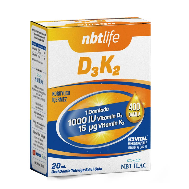 NBT Life D3 k2 drops Supplementary Food 20 ml