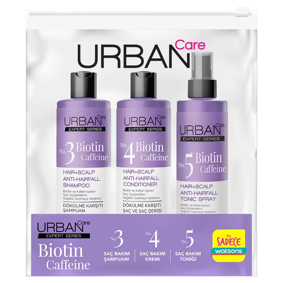 Urban Care Expert Biotin &amp; Koffein Anti-Haarausfall Reise-Set