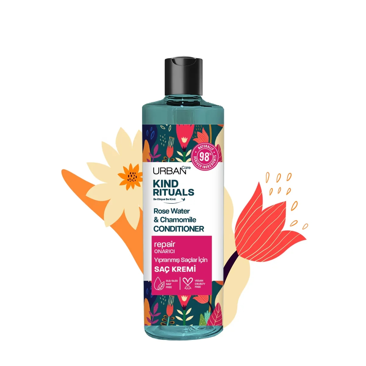 Кондиционер для волос Urban Care Kind Rituals с розовой водой 250 мл