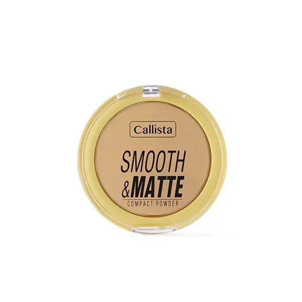 Callista Smooth Matte Compact Powder Matte Appearance Powder 20 Sand 1 pcs