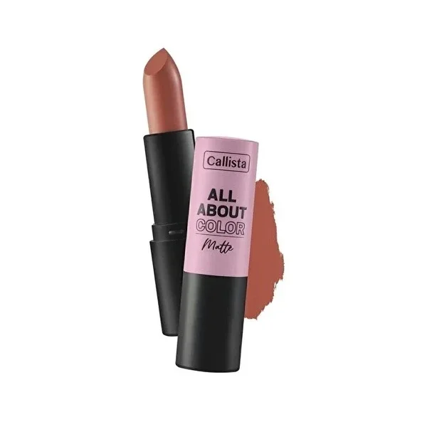 Callista All About Color Lipstick Matte Appearance Lipstick No: 501 Our Juliet Nude 1 pcs