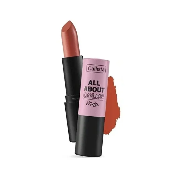 Callista All About Color Lipstick Matte Look Lipstick No: 502 My Empire Orange 1 pcs