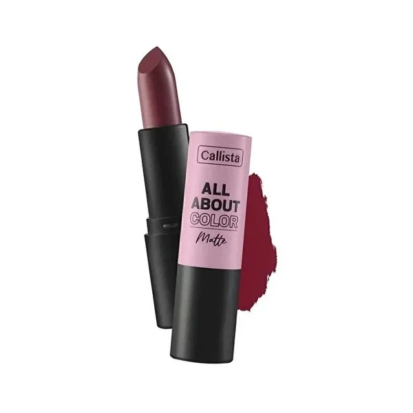 Callista All About Color Lipstick Matte Look Lipstick No: 504 That Rose Claret Red 1 pcs