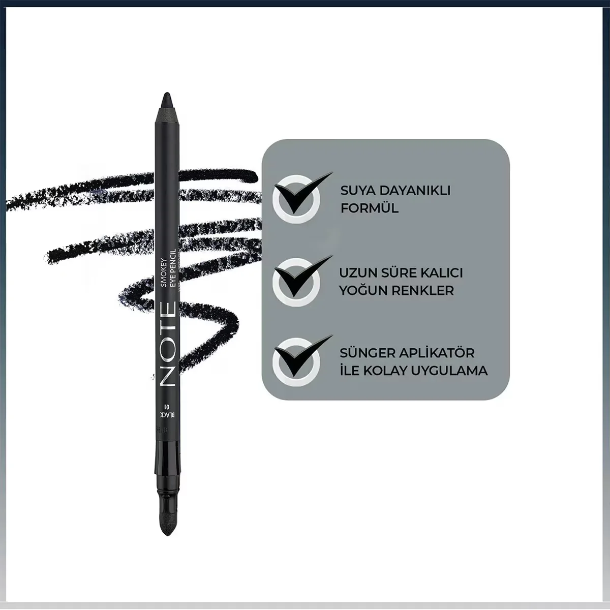 Note Smokey Eye Pencil 01 Schwarz