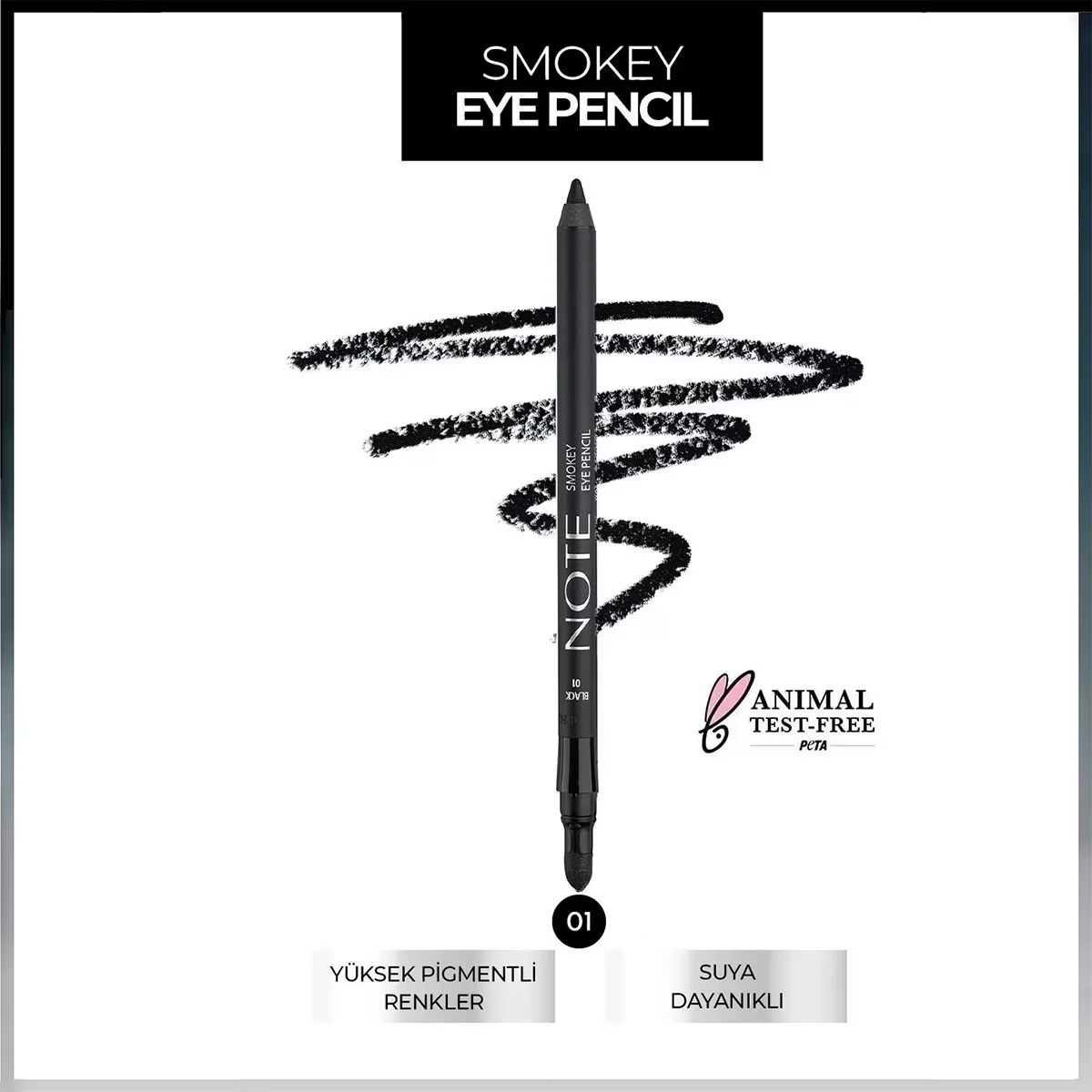 Note Smokey Eye Pencil 01 Schwarz