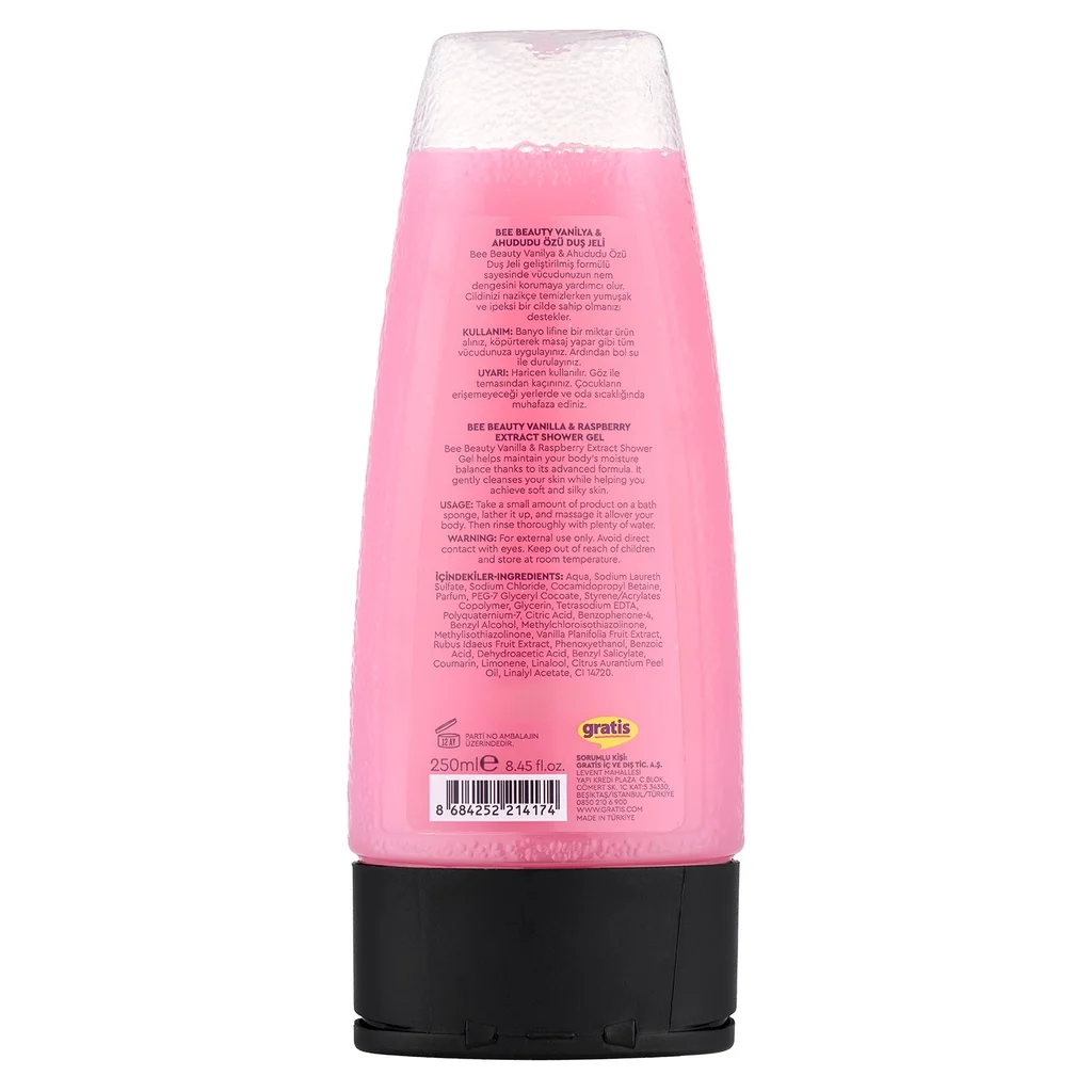 Bee Beauty Vanilla And Raspberry Shower Gel 250 ml