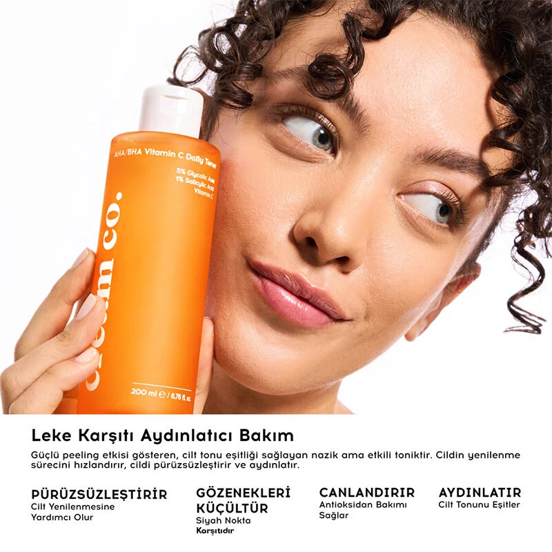 Cream Co. Aha Bha Vitamin C Daily Toner 200 ml