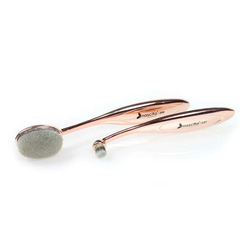 Nascita Bronzy Glow Oval Brush Set Of 2